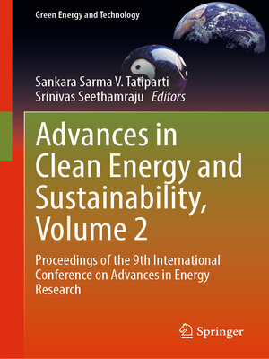 cover image of Advances in Clean Energy and Sustainability, Volume 2